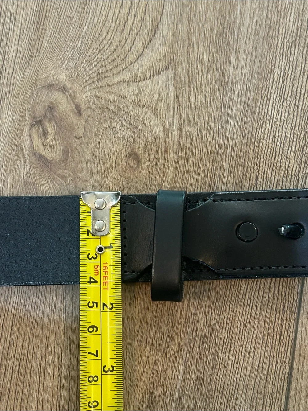Mechanics Belt No Scratch Belt USA Black Leather Size 38 Work Utility